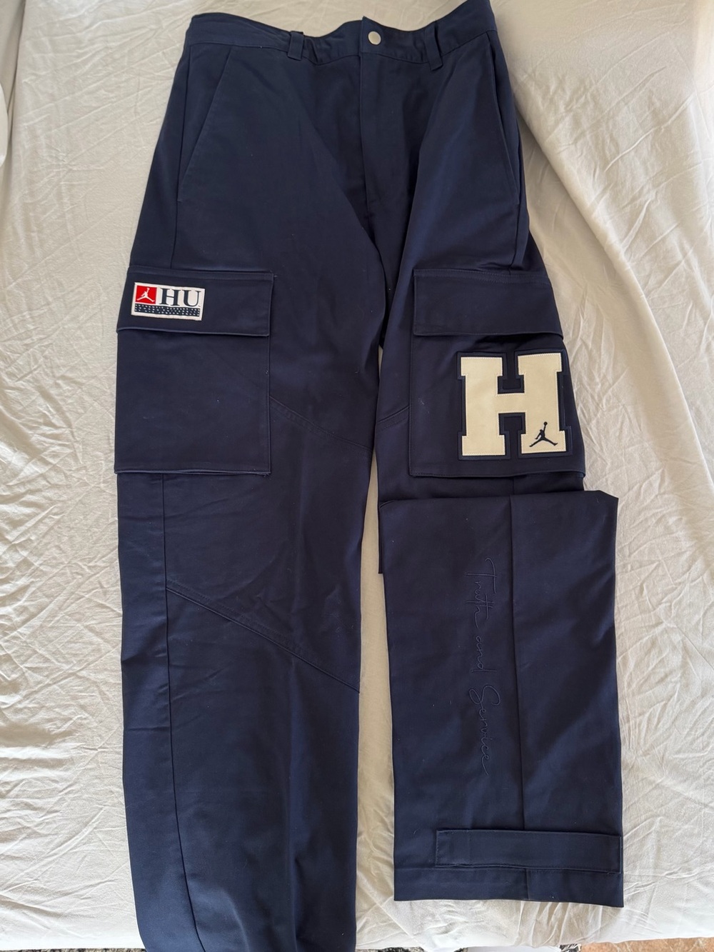 Jordan Mens Howard University Navy Cargo Pants